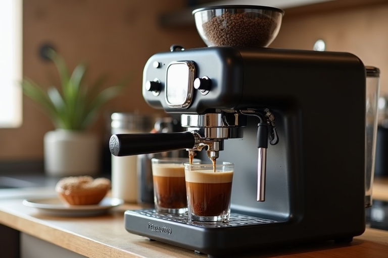 Elevate Your Brewing Experience: Coffee Machine with Grinder and Espresso