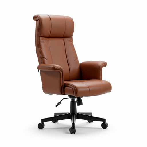 ComfortMax Mid-Back Leather Office Chair – Ergonomic & Adjustable