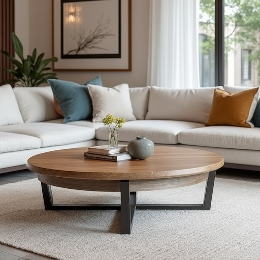 Modern Oval Coffee Table